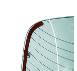 Lunette arrière Gt Bertone (teintée vert & avec chauffage)