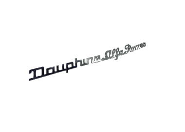 Lettrage "Dauphine Alfa Romeo"
