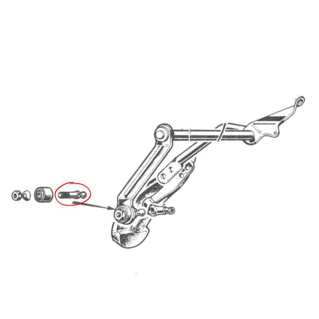 Rotule de tringlerie de sélection chromée