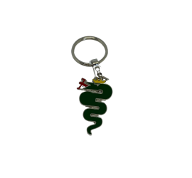 Porte-clés serpent vert