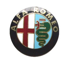 Emblème Alfa Romeo pour moyeu, diam. 40 mm