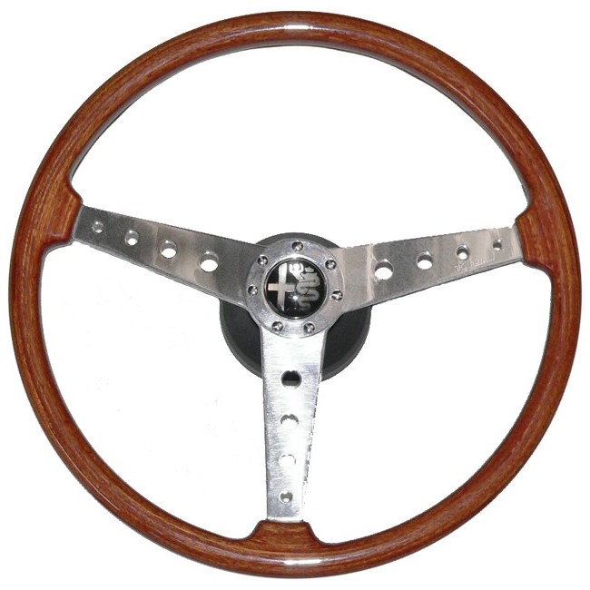 Volant en bois "GTA" 2000cc, diamètre 385mm