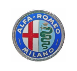 Emblème Alfa-Milano (plastique) pour GT Bertone, Spider & Giulia