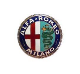 Emblème Alfa-Milano (en émaille) pour GT Bertone, Spider & Giulia