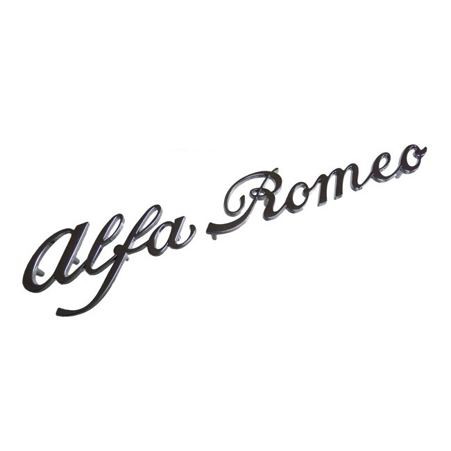 Lettrage "Alfa-Roméo", en deux parties Giulia jusque 72, Spider 1966-1969