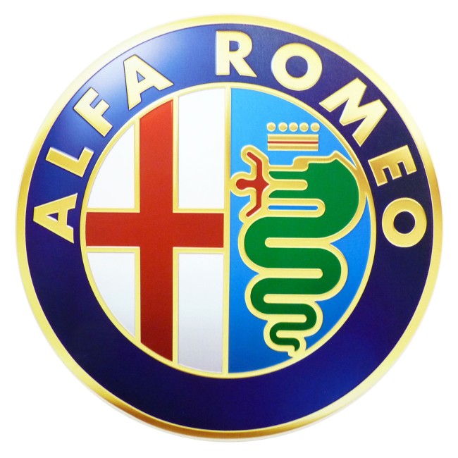 Autocollant emblème Alfa Romeo 300mm
