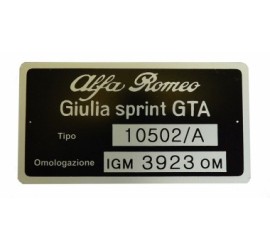 Plaques GTA 10502/A