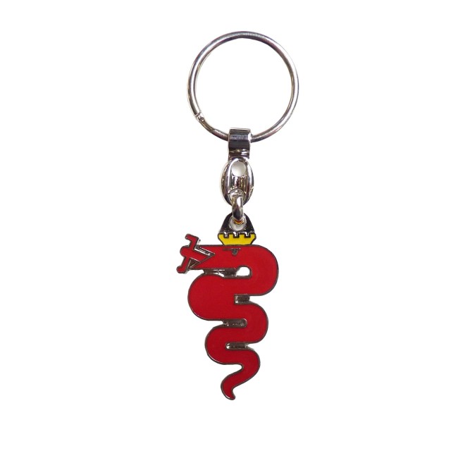 Porte-clés serpent rouge