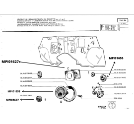 Joint passe-fil pédale d'accélération pour GT Bertone, Spider & Giulia 1966-1987