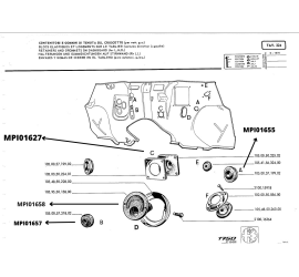 Joint passe-fil durite chauffage Alfa Romeo Giulia, GT Bertone, Spider, 75 et Montreal