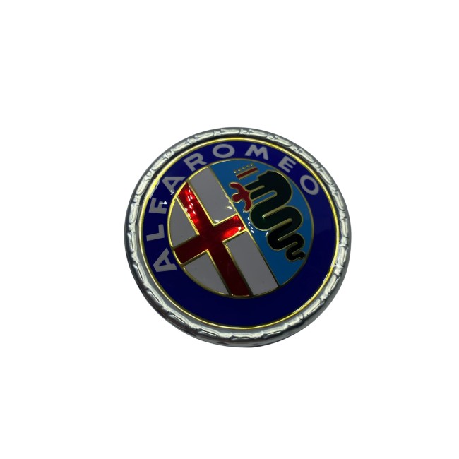 Sigle calandre - capot Alfa Romeo sans "Milano" 55mm pour Alfa de 1972 à 1983 y compris Montreal