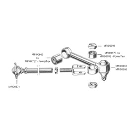 copy of Silentbloc bras supérieur côté moteur 1964-1993