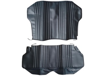 Coiffe skai noir pour siège arrière (2 assises) pour GT 1300-1600 de 1966 à 1974