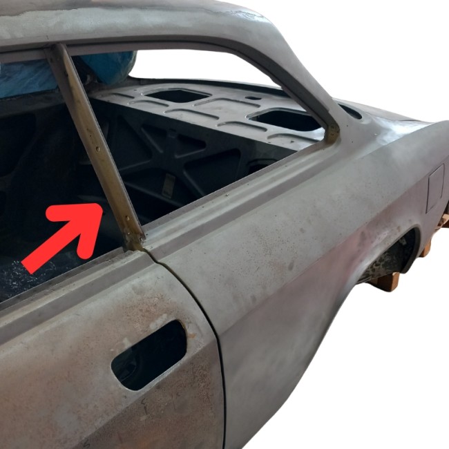 Jeu de pièces de réparation - montants verticaux de custodes - pilier B supérieur - Alfa Romeo GT Bertone Jeu de pièces de réparation - montants verticaux de custodes - pilier B supérieur - Alfa Romeo GT Bertone