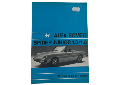 OCCASION - Guide d'entretien et de conduite - Alfa Romeo Spider Junior 1.3/1.6