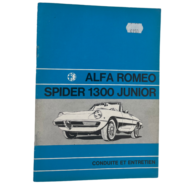 OCCASION - Guide d'entretien et de conduite - Alfa Romeo 1300 Junior OCCASION - Guide d'entretien et de conduite - Alfa Romeo 1300 Junior