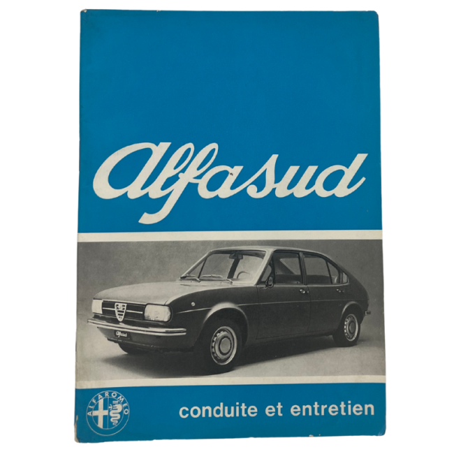OCCASION - Guide d'entretien et de conduite - Alfa Romeo Alfasud