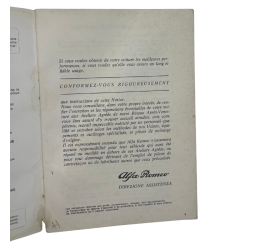 OCCASION - Guide d'entretien et de conduite - Alfa Romeo Alfasud