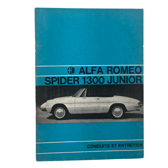 OCCASION - Guide d'entretien et de conduite - Alfa Romeo 1300 Junior OCCASION - Guide d'entretien et de conduite - Alfa Romeo 1300 Junior
