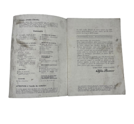 copy of OCCASION - Guide d'entretien et de conduite - Alfa Romeo Spider 1600