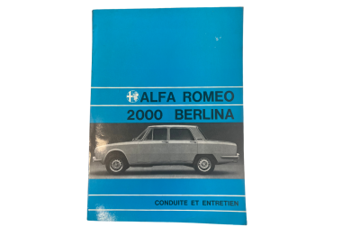 OCCASION - Guide d'entretien et de conduite - Alfa Romeo Berlina 2000