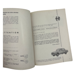 copy of OCCASION - Guide d'entretien et de conduite - Alfa Romeo Spider 1600