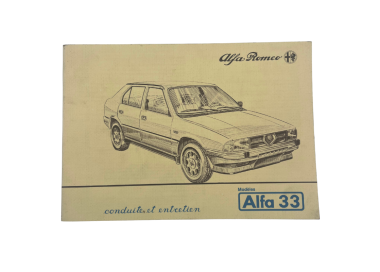 copy of OCCASION - Guide d'entretien et de conduite - Alfa Romeo Spider 1600
