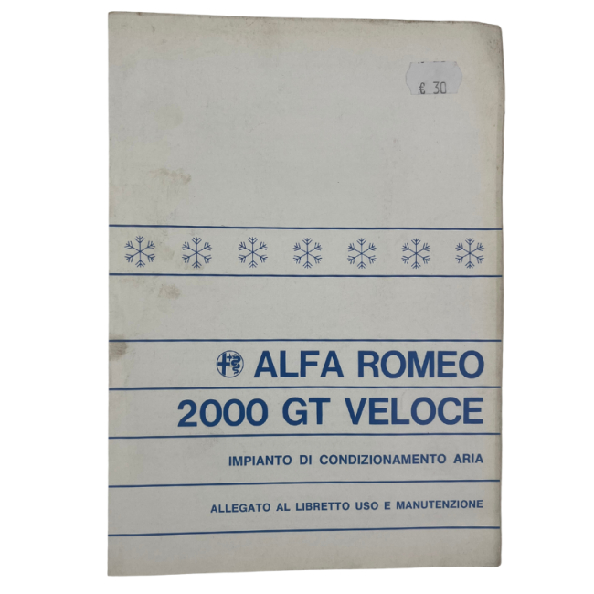 copy of OCCASION - Guide d'entretien et de conduite - Alfa Romeo Spider 1600 copy of OCCASION - Guide d'entretien et de conduite - Alfa Romeo Spider 1600