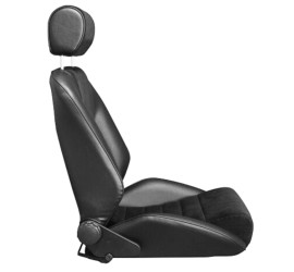 Paire de sièges rabattables BF TORINO Nurburgring R, simili noir - velours noir