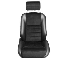 Paire de sièges rabattables BF TORINO Nurburgring R, simili noir - velours noir
