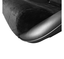 Paire de sièges rabattables BF TORINO Nurburgring R, simili noir - velours noir