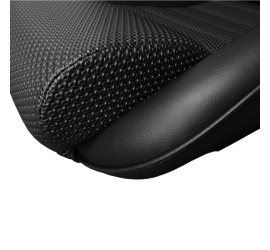 Paire de sièges rabattables BF TORINO Nurburgring R, simili noir - gaufré noir (basket weave)