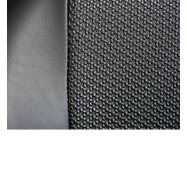 Paire de sièges rabattables BF TORINO Nurburgring R, simili noir - gaufré noir (basket weave)
