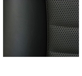 Paire de sièges rabattables BF TORINO LeMans, simili noir - gaufré noir (basket weave)