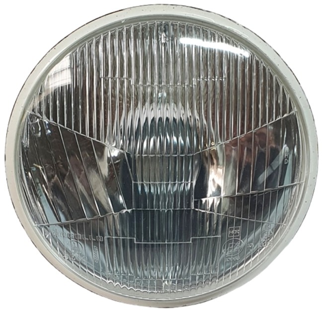 Phare H4 7" Spider original Carello, circulation à gauche