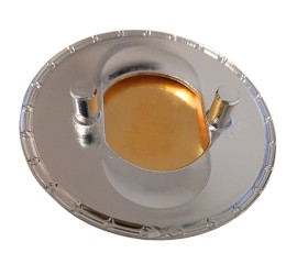 Sigle - emblème de calandre - capot Alfa-Milano (métal) 55mm pour GT Bertone, Spider, Giulia, Montreal