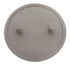 OCCASION - Sigle calandre - capot Alfa Romeo sans "Milano" 55mm plastique - origine - Pièce NOS (New Old Stock)