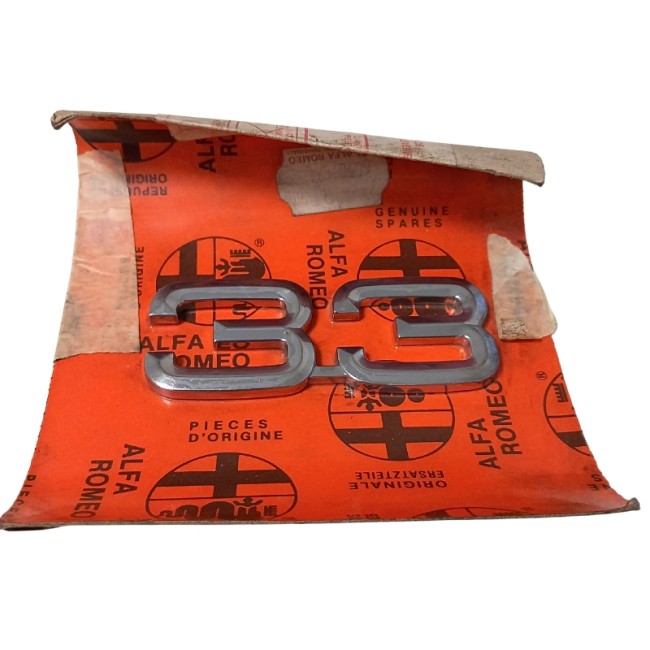 OCCASION - Sigle "33" - 60505874 - Pièce origine Alfa Romeo neuve NOS (New Old Stock) - Alfa 33