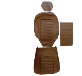 MPI08028a - Coiffe de siège simili marron - Alfa Romeo Spider 1984-1989