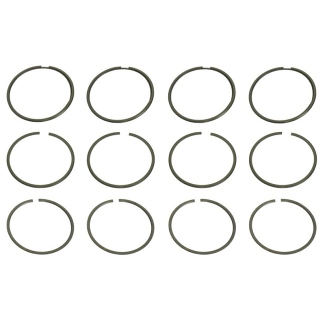 Ensemble de 4 jeux de segments (pour 4 pistons) - 84mm - Lancia Beta série 2 1600 - 1800 - 2000 - Fiat 124 1800 - 2000