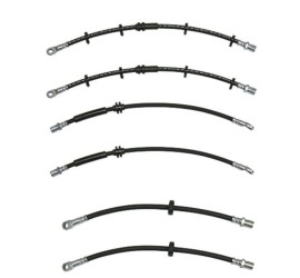Pack de 6 flexibles de frein 4 avant et 2 arrière - Toutes Lancia Beta SAUF Beta Montecarlo