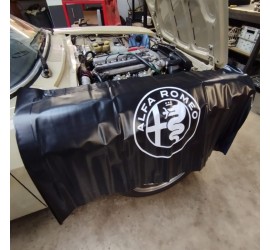 Protection d'aile magnétique - atelier - noir avec logo Alfa Romeo