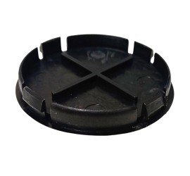 Centre de roue 50mm plastique noir et silver - Alfa Spider 90-93, Alfa 33 série 1, Alfa 75, SZ - RZ