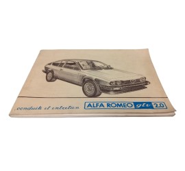 OCCASION - Carnet conduite et entretien - Alfa Romeo GTV 2.0 avec supplément GTV 2.5
