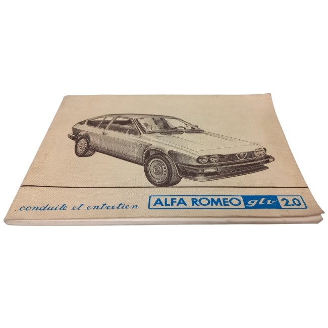 OCCASION - Carnet conduite et entretien - Alfa Romeo GTV 2.0 avec supplément GTV 2.5