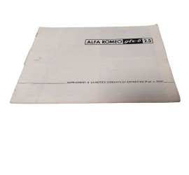 OCCASION - Carnet conduite et entretien - Alfa Romeo GTV 2.0 avec supplément GTV 2.5