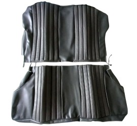 Housse de siège arrière grise - coutures verticales - finition gaufrée - Alfa Romeo Sprint GT Veloce 1966-1968