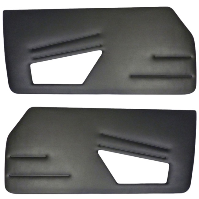 Jeu panneaux de portes intérieures noires pour Spider de 1978 à 1989