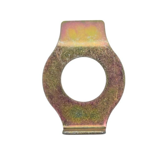 Plaquette sécurité pour écrou de pignon arbre à cames