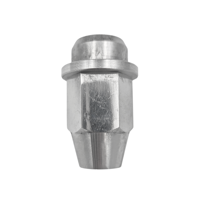 Ecrou de roue borgne pour jante acier (pas à droite) poli